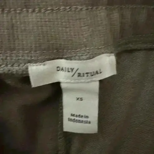 Daily Ritual cotton joggers size XS Tan