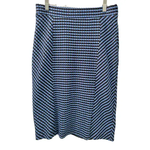 Maeve By Anthropologie Textured Indigo Pencil Skirt size M