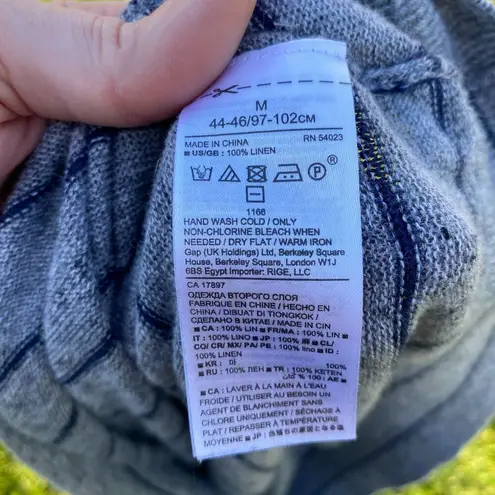 Banana Republic  100% Italian Linen Striped Nautical Sweater Size M