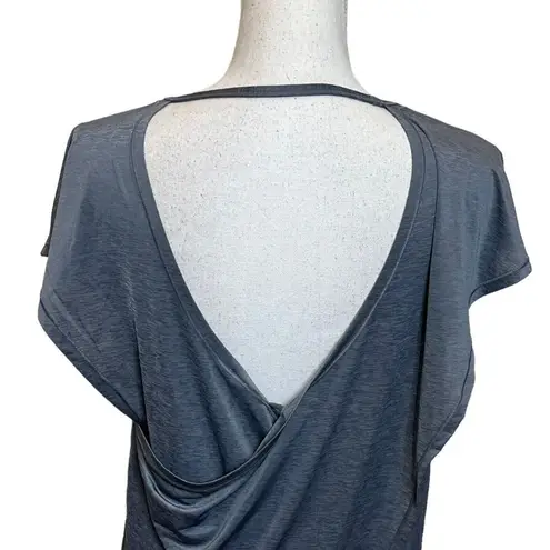 Lululemon  Playful Practice Short Sleeve Top Solar Grey V Neck Women’s Size 6