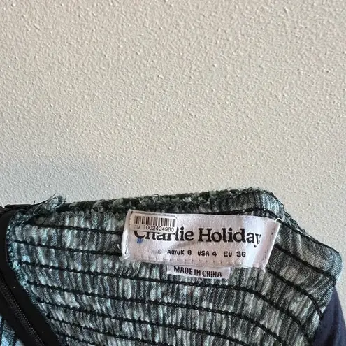 Charlie Holiday Leopard Print Long Sleeve Square Neck Romper 4