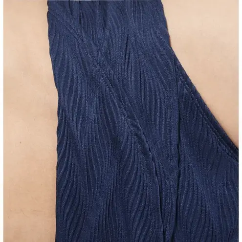 Calia Carrie Underwood Navy Blue Textured Bikini Swim Bottoms Large