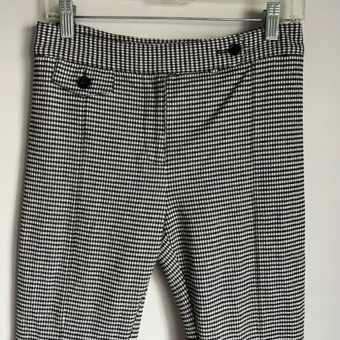 Derek Lam  10 CROSBY
Plaid Crop Flare Trousers In Black-white
