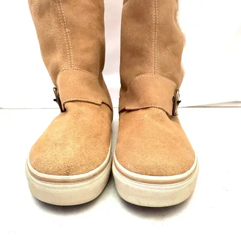 Vans  Boots Reily Tan Tall Suede Leather Boots Women's Women’s Size 8.5