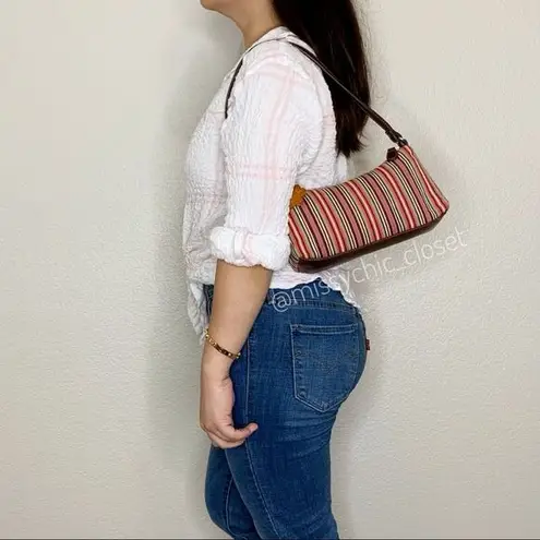 Relic  Y2K Woven Rainbow Knit Shoulder Bag