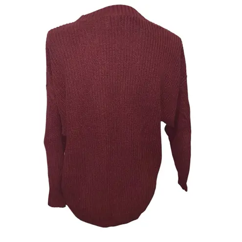 Hollister  Burgundy Knit Crewneck Sweater size XS