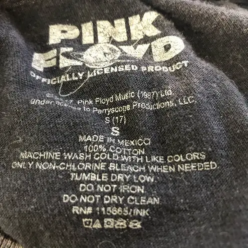 Pink Floyd Vintage  In Concert Graphic T-Shirt Rock Band Tie-Dye Gray/White sz S