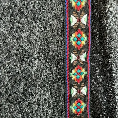 Flying Tomato  Kimono Gray Crochet Duster Boho
Size Small