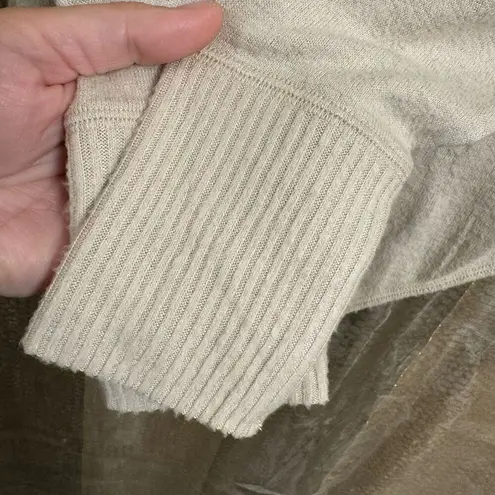 Abercrombie & Fitch  Soft Cozy Tie Front Cream Long Sleeve Bodysuit M NWT