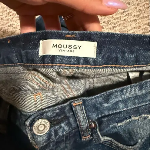 Moussy Vintage Glendele Skinny Jeans Distressed in BLU 110