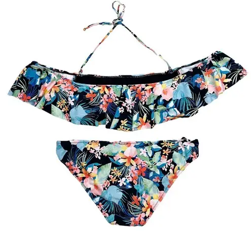 Raisin's Coconut Grove Black Tropical Bikini Size Medium