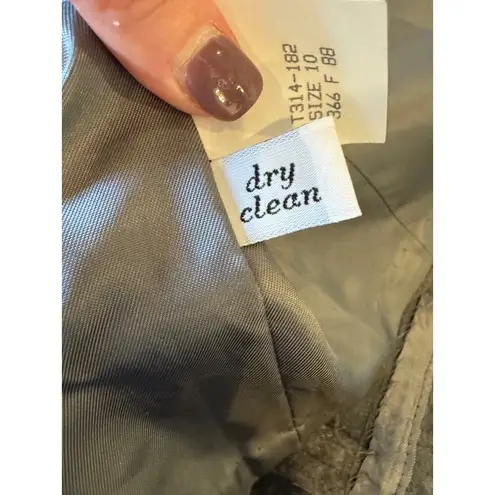 Pendleton Blazer Women 10 Gray Virgin Wool Single Breasted 3 Button Close Preppy