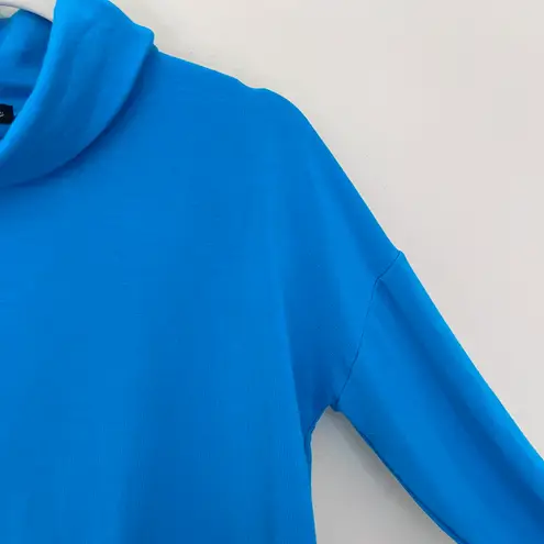 Beyond Yoga All Time Funnel Neck Cropped Pullover Sweatshirt Blue Glow