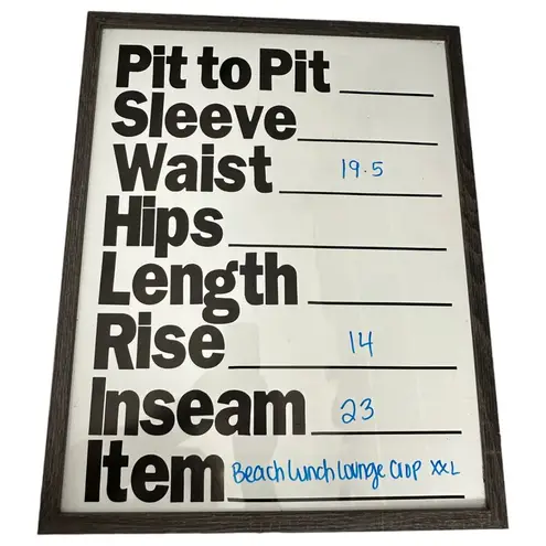 Beach Lunch Lounge Stripe Wide Leg Linen Flowy Crop Pants XXL NEW without Tags - Image 6