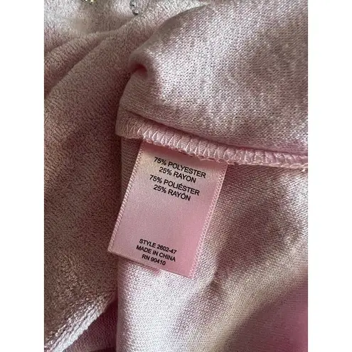 Juicy Couture  Plus Sz Y2K vibes Terry Cloth Sz 1X 2 Pc‎ Short Set NWT Lola Pink - Image 3