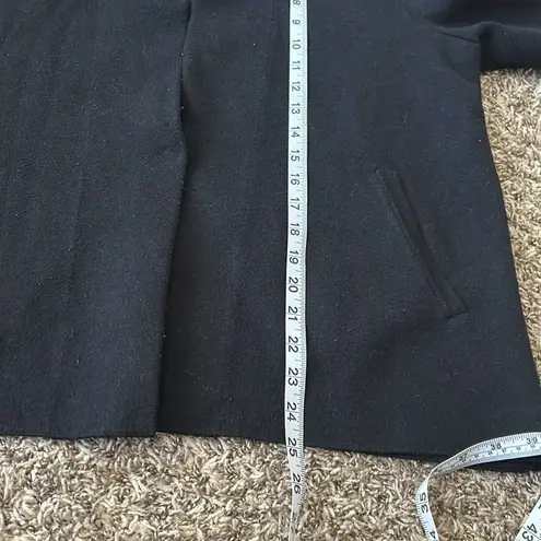 Anthropologie Moth Carey Blazer Cardigan Jacket Sz L Black Size L