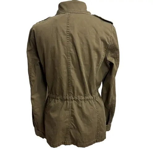 J. Crew Jacket Women S Brown Button Up Lightweight Utility Military Field Casual