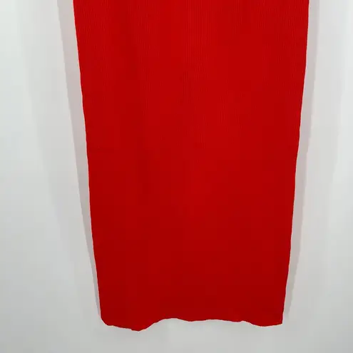 Modern Citizen NEW Ally Dress Size Small Ribbed Red Rib Twist Neck NWOT Classic