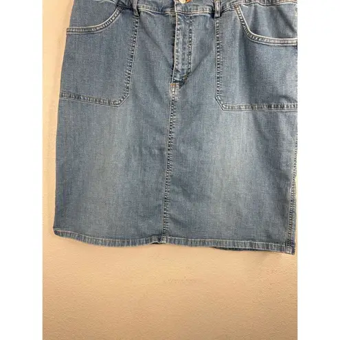 Ralph Lauren Vintage  Denim Skirt 14 Classic Boho