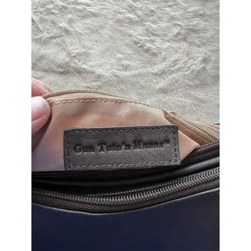 Gun Tote'n Mamas Women's Black Leather Concealed Carry Hobo Bag