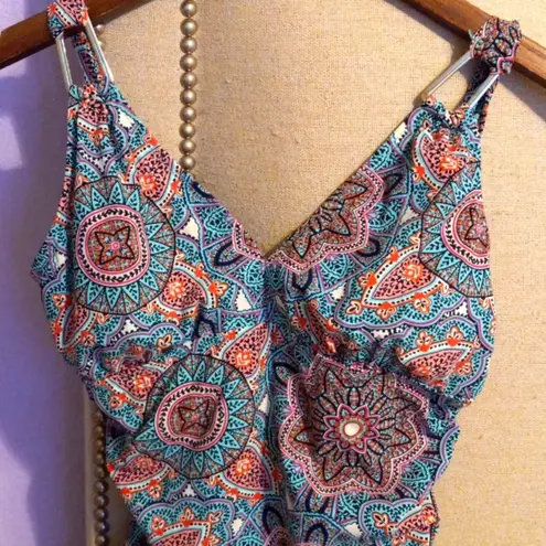 Spanx Sara Blakely S Love Your Assets Paisley One Piece Swim Suit SPANX Pink