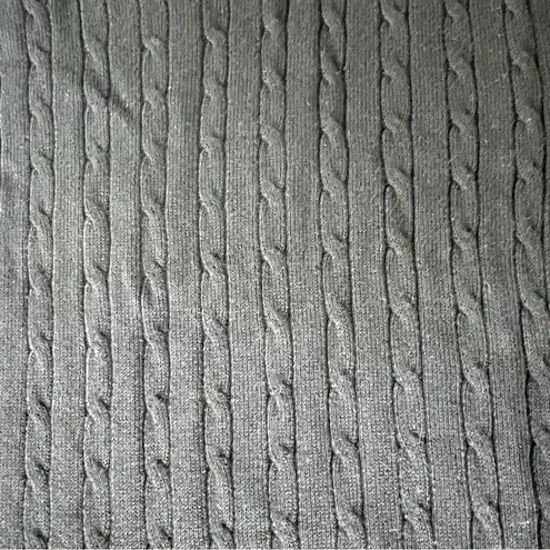 kim rogers Sweater Women’s size medium Black cable knit Pullover 100% cotton