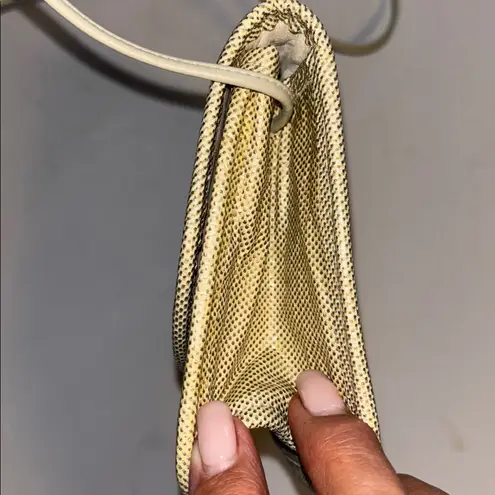 CARLOS FALCHI CREAM AND GOLD ANIMAL SKIN CROSSBODY ONE OF A KIND AND VINTAGE