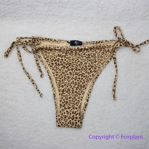 Thrills NEW Free People x mild animal print string bikini bottom, USA L
