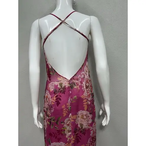 Sau Lee 10 Freida Silk Pink Floral Dress Party Wedding Event Summer Vacation