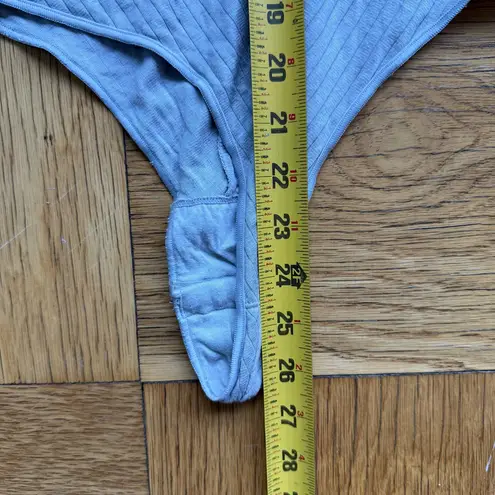 Alexander Wang x Uniqlo Heattech Ribbed Mockneck Bodysuit, Grey, Size S - Image 12