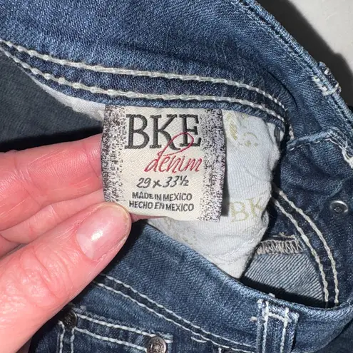 BKE  Women's Blue Boot Cut Jeans 29x33.5 RN 75720 Style BKL6991L