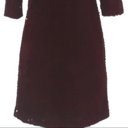 BB Dakota Burgundy Christmas Holiday Sequin Cocktail Dress NWT