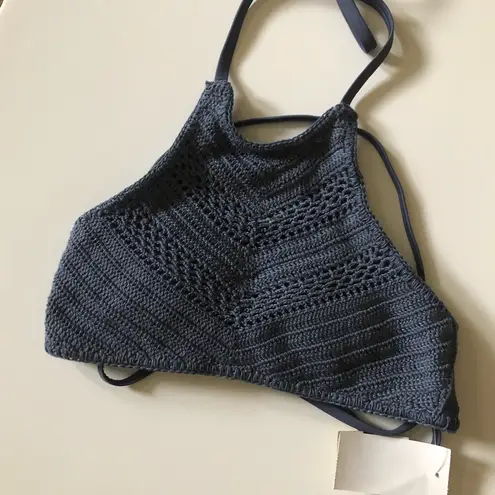 Xhilaration NWT  crochet strappy halter swim top size extra small XS