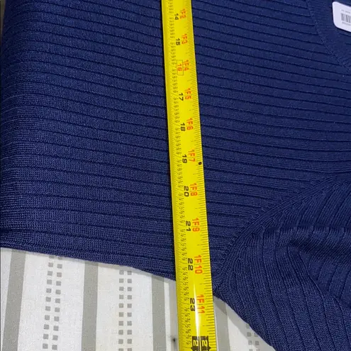 Soft Surroundings Blue Crew Neck Sweater Relaxed Fit