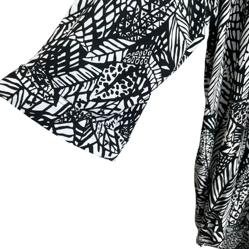 Avenue WomenTunic Top 1X Abstract Foliage Boho Lagenlook Cottagecore Officewear