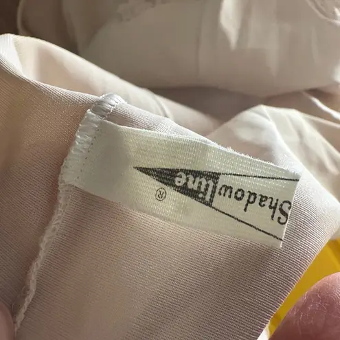 Vintage lace beige slip‎ made in USA bridal Size 36 Tan