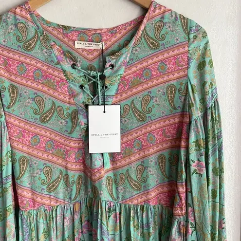 Spell & The Gypsy Collective City Lights Blouse Sage Blush