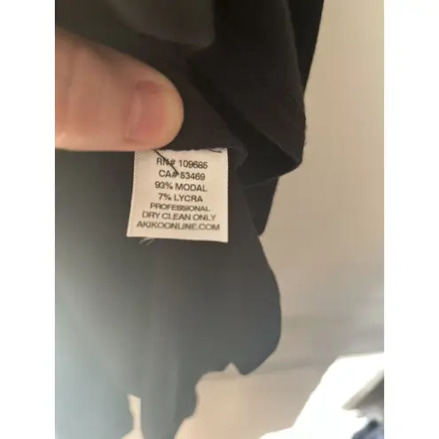 Akiko faux leather halter neck Elastic Waist dress NWT size xs