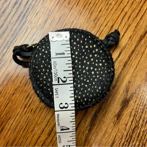 Madewell  Black and Gold Round Key Holder Coin Purse