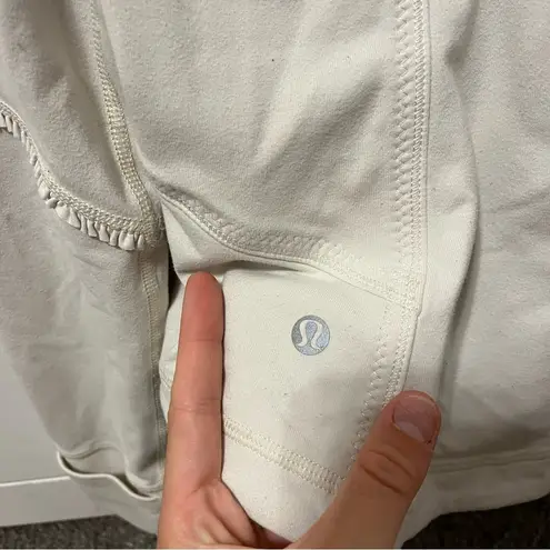 Lululemon  White Zip Up Jacket