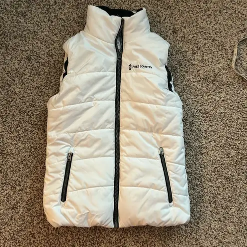 Free Country  White Women's Vest - SIZE SMALL