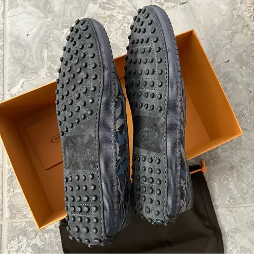 Tod's Tod’s Tess Patterned Slip-On Flats, Antracite Size EU 37.5 New in Box +DustBag