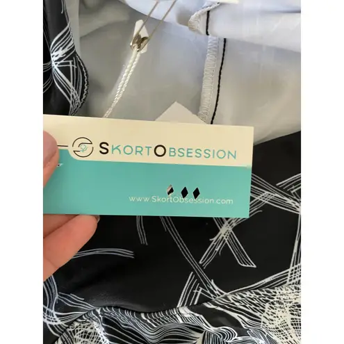 Skort Obsession Golf Fitness Athletic Skirt Skort Black White Size XL NEW