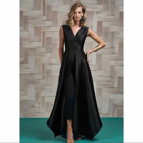 Kay Unger Brooklyn Formal Party Jumpsuit Dress Size 2 Black