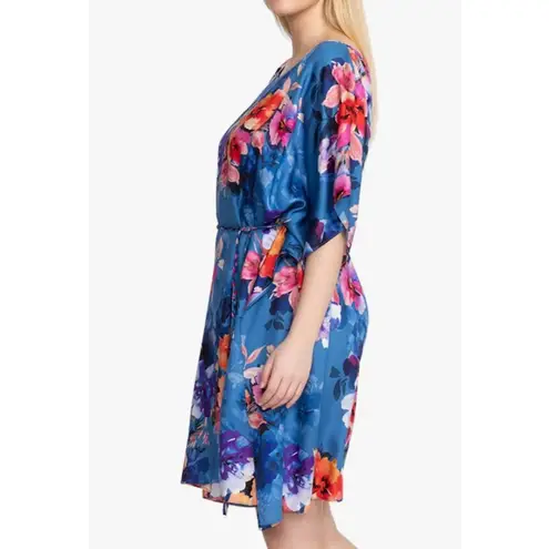 Johnny Was Summer Days Coverup Dress With Braided Tie Summer Blue
