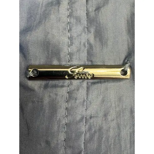 Levete Room Women's Full Zip Lightweight Drawstring Waist Jacket Blue Size M