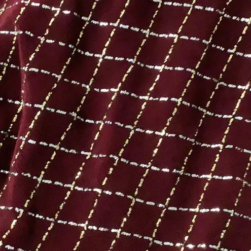 Zuliana Size S/M Strapless Sparkling Lettuce Trim Dress. Made in USA. New