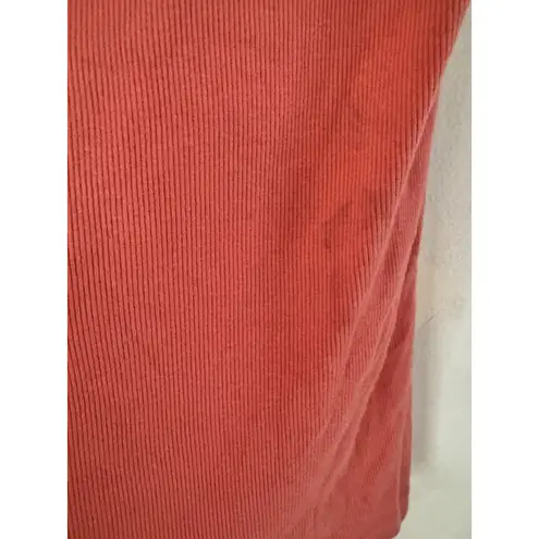 American Giant Coral Ribbed Short Sleeve Crewneck T