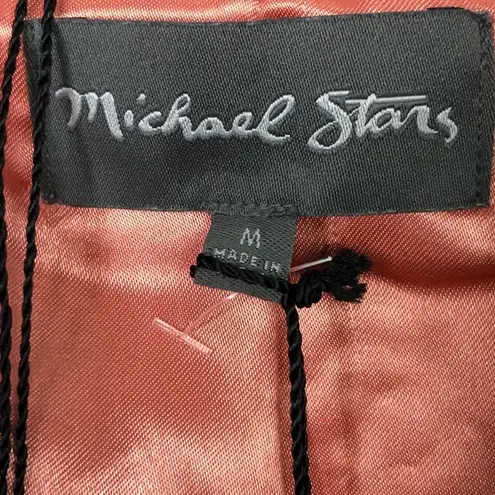 Michael Stars grey leather Moto jacket