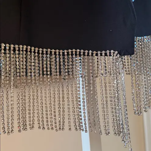 Gianni Bini  Anya Rhinestone Fringe Point Collar Long Sleeve Coordinating Jacket